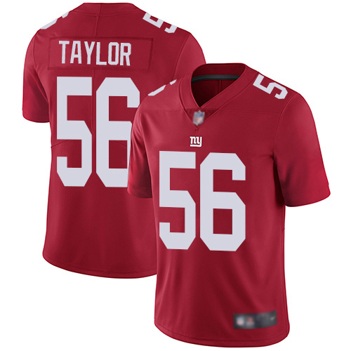 Men New York Giants 56 Lawrence Taylor Red Limited Red Inverted Legend Football NFL Jersey